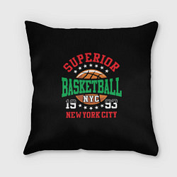 Подушка квадратная Superior basketball, цвет: 3D-принт