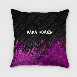 Подушка квадратная Papa Roach rock legends посередине, цвет: 3D-принт