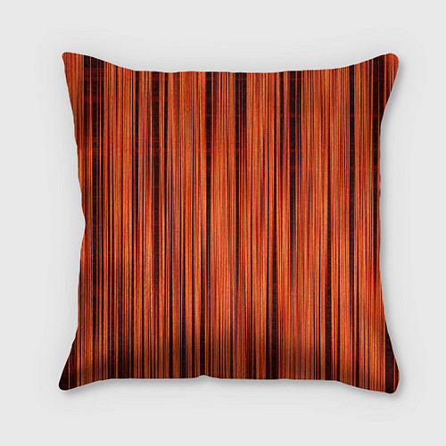 Подушка квадратная Абстрактные полосы красно-оранжевый / 3D-принт – фото 2
