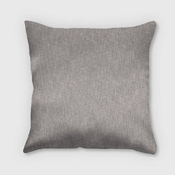 Подушка квадратная Текстура серо-бежевый однотонный, цвет: 3D-принт