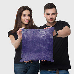 Подушка квадратная Абстракция - violet color background, цвет: 3D-принт — фото 2