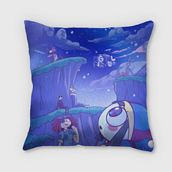 Подушка квадратная The Amazing Digital Circus night, цвет: 3D-принт