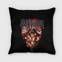 Подушка квадратная Slipknot - maggots, цвет: 3D-принт