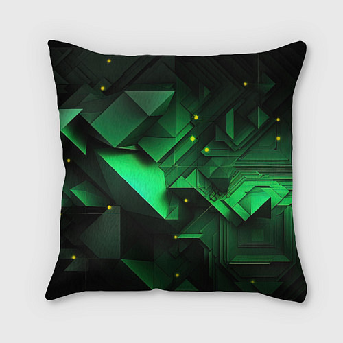 Подушка квадратная Визуальные иллюзии в геометрии / 3D-принт – фото 2