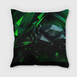 Подушка квадратная Гармония зеленого хаоса