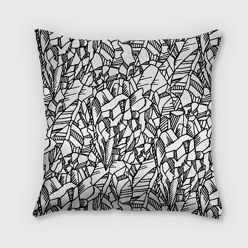 Подушка квадратная Горная структура камней / 3D-принт – фото 2