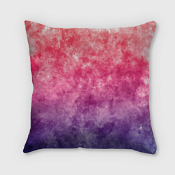 Подушка квадратная Абстракция - сине-красные облака, цвет: 3D-принт