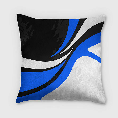 Подушка квадратная BMW - синяя абстракция / 3D-принт – фото 2