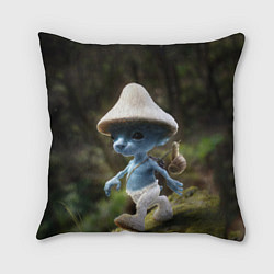 Подушка квадратная Шайлушай синий, цвет: 3D-принт