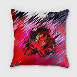Подушка квадратная Танджиро и Незуко, цвет: 3D-принт