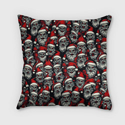 Подушка квадратная Плохой Санта Клаус, цвет: 3D-принт