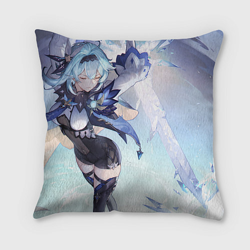 Подушка квадратная Genshin Impact Эола Меч / 3D-принт – фото 2