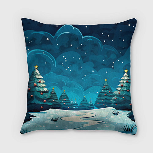 Подушка квадратная Маленький пушистый дракошка / 3D-принт – фото 2