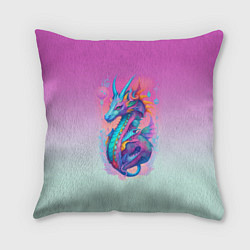 Подушка квадратная Funny dragon - ai art, цвет: 3D-принт