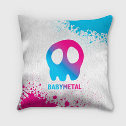 Подушка квадратная Babymetal neon gradient style, цвет: 3D-принт