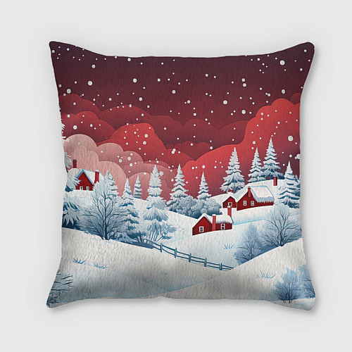 Подушка квадратная Символ нового 2024 года маленький дракошка / 3D-принт – фото 2