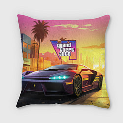 Подушка квадратная Auto GTA 6