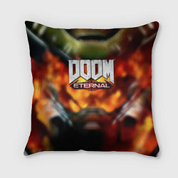 Подушка квадратная Doom eternal games, цвет: 3D-принт