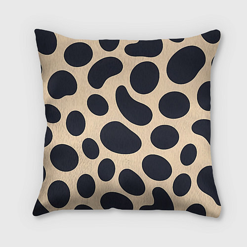 Подушка квадратная Пятнышки леопарда / 3D-принт – фото 2