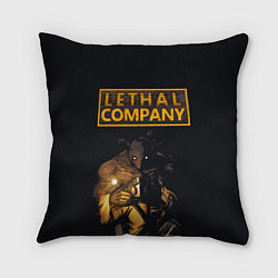 Подушка квадратная Lethal Company, цвет: 3D-принт