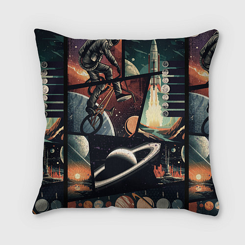 Подушка квадратная GTA space art / 3D-принт – фото 2
