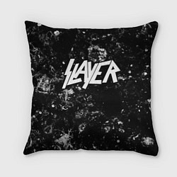 Подушка квадратная Slayer black ice, цвет: 3D-принт