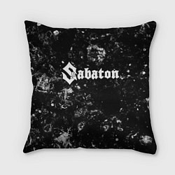 Подушка квадратная Sabaton black ice, цвет: 3D-принт