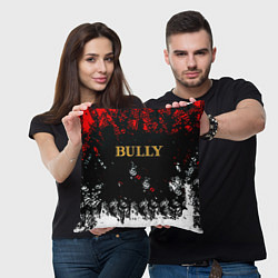 Подушка квадратная Bully краски, цвет: 3D-принт — фото 2