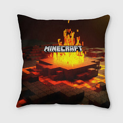 Подушка квадратная Огненный minecraft