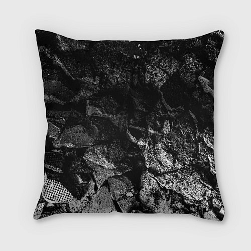 Подушка квадратная Asking Alexandria black graphite / 3D-принт – фото 2