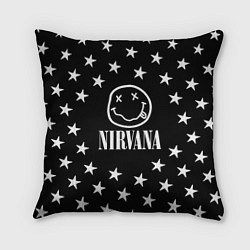 Подушка квадратная Nirvana stars steel, цвет: 3D-принт
