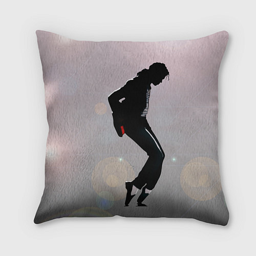 Подушка квадратная Майкл Джексон под прожекторами - с автографом / 3D-принт – фото 2