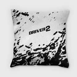 Подушка квадратная Driver 2 краски, цвет: 3D-принт