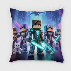 Подушка квадратная Minecraft - characters ai art, цвет: 3D-принт