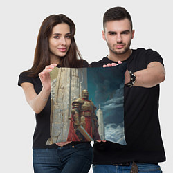 Подушка квадратная Бронированный витязь, цвет: 3D-принт — фото 2