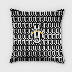 Подушка квадратная Juventus pattern fc, цвет: 3D-принт