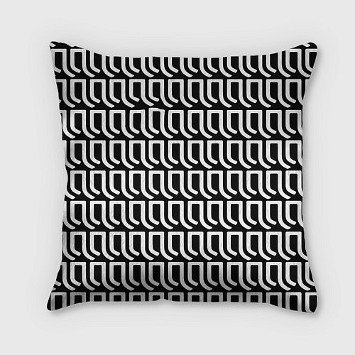 Подушка квадратная Juventus pattern fc / 3D-принт – фото 2
