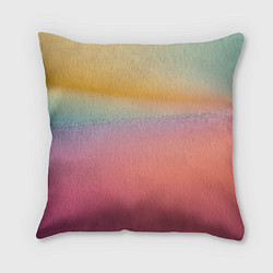 Подушка квадратная Радужные переходы градиент, цвет: 3D-принт