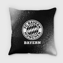 Подушка квадратная Bayern sport на темном фоне, цвет: 3D-принт