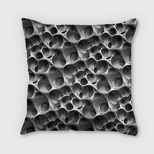 Подушка квадратная Металл - текстура / 3D-принт – фото 2