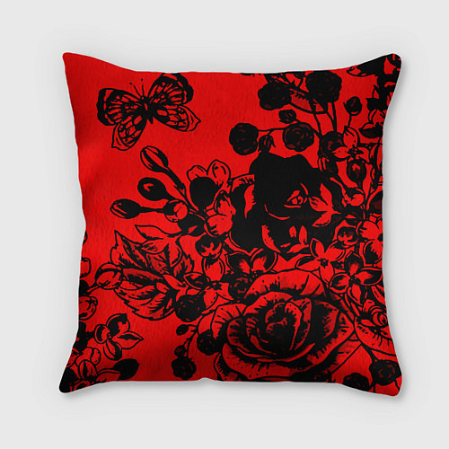 Подушка квадратная Билли Айдол rock rose band / 3D-принт – фото 2