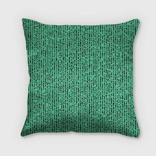 Подушка квадратная Мозаика нефритовый зелёный / 3D-принт – фото 2