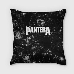 Подушка квадратная Pantera black ice, цвет: 3D-принт