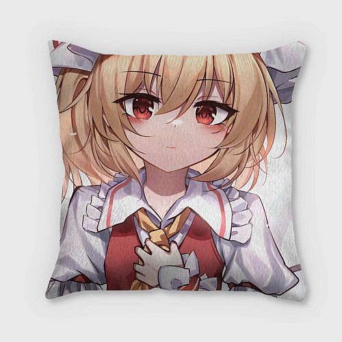 Подушка квадратная Touhou Project Flandre милая улыбка / 3D-принт – фото 2