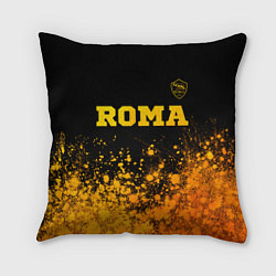 Подушка квадратная Roma - gold gradient посередине, цвет: 3D-принт