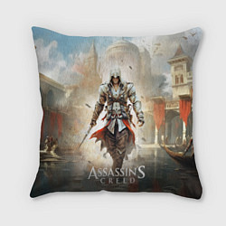 Подушка квадратная Assassins creed poster game