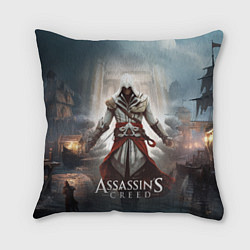 Подушка квадратная Assassins creed poster game