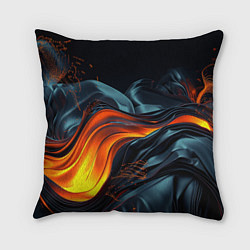 Подушка квадратная Волнистая темная материя