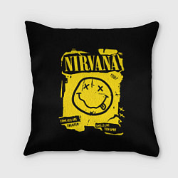 Подушка квадратная Nirvana - смайлик