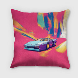 Подушка квадратная Sports cars, цвет: 3D-принт